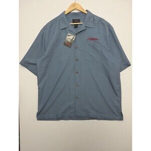 Barrett-Jackson Shirt Mens XL Short Sleeve Button Down Gas Pump Camp Embroidered